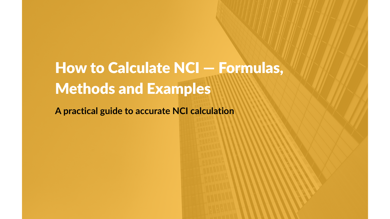 How to Calculate NCI — Formulas, Methods and Examples