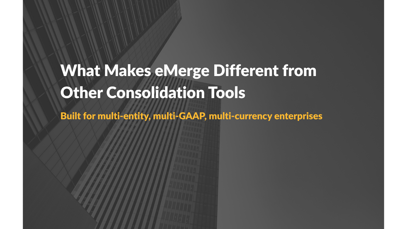 What Makes eMerge Different from Other Consolidation Tools